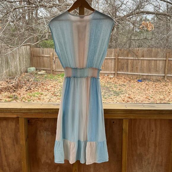 RAILS Ashlyn Dress Color Sunset Gradient Blue And Pink Size S - Picture 6 of 14